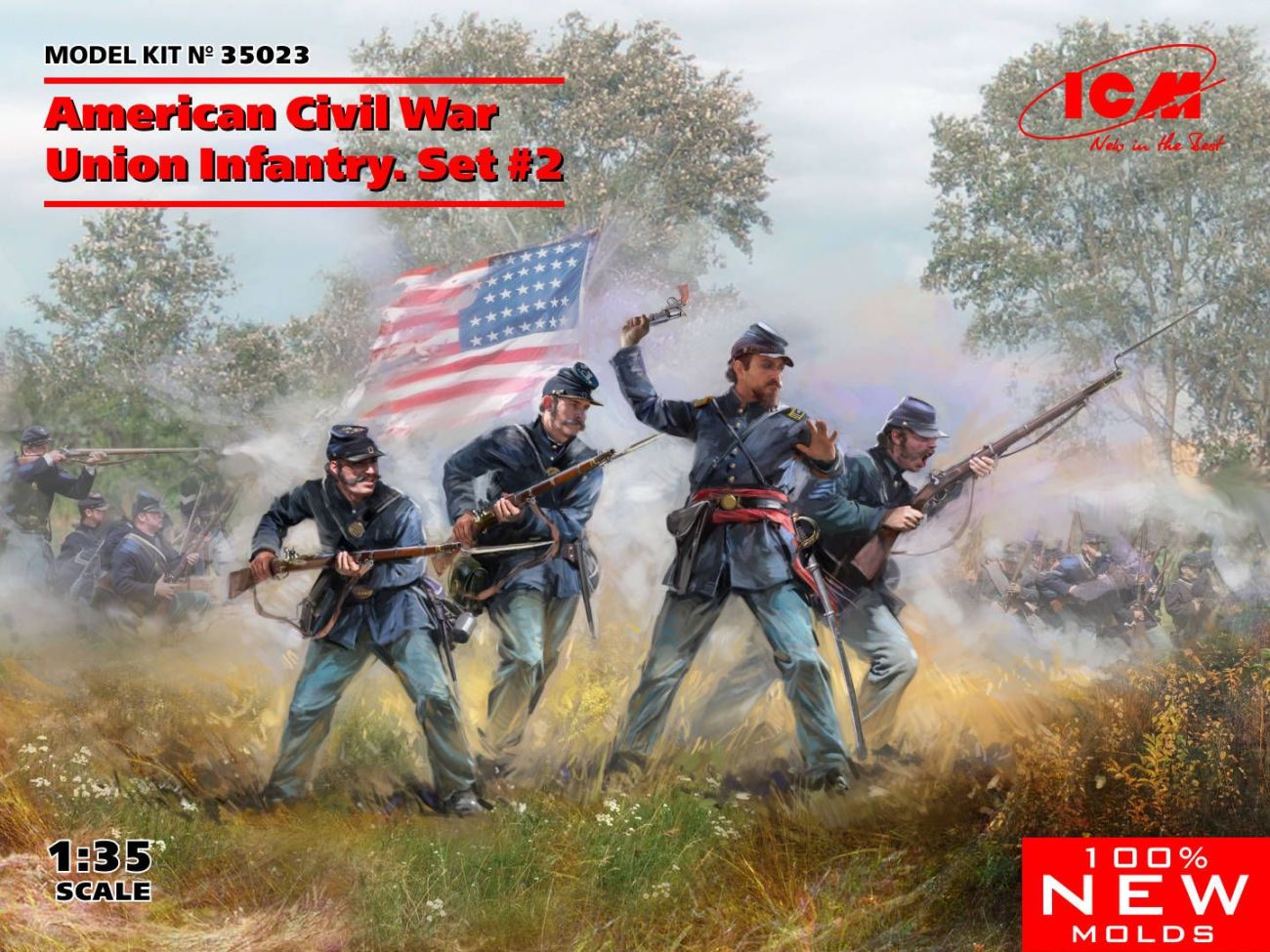 1:35 American Civil War Union Infantry. Set #2