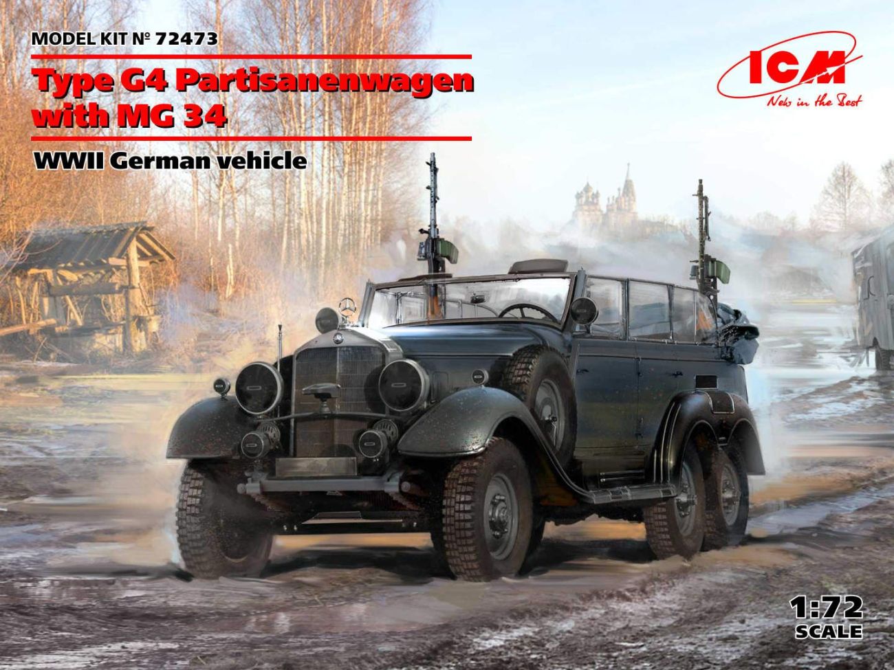 1:72 Type G4 Partisanenwagen with MG 34