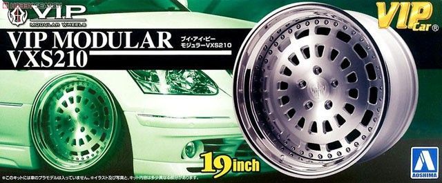 1:24 Tire + Wheel set - VIP Modular VXS210 19inch