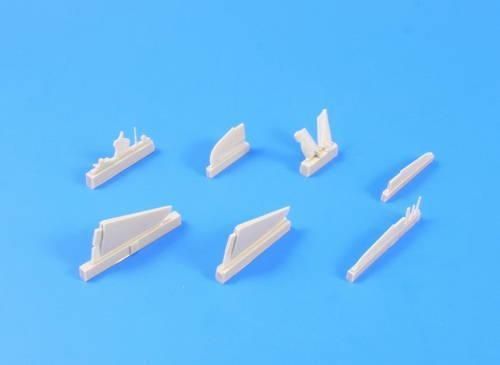 1:72 A6M3 Model 32 Zero Tail Cone & Tail Planes for Tamiya