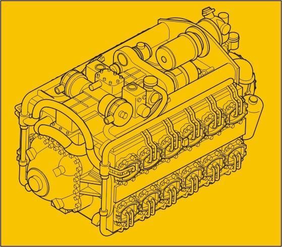 1:72 Napier Sabre series Mk.II WW II British aircraft engine