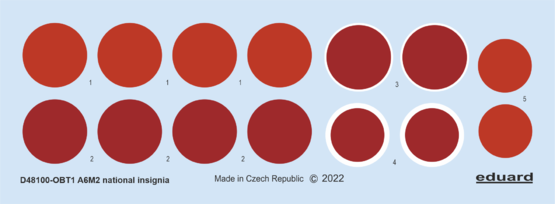 1:48 Mitsubishi A6M2 Zero national insignia