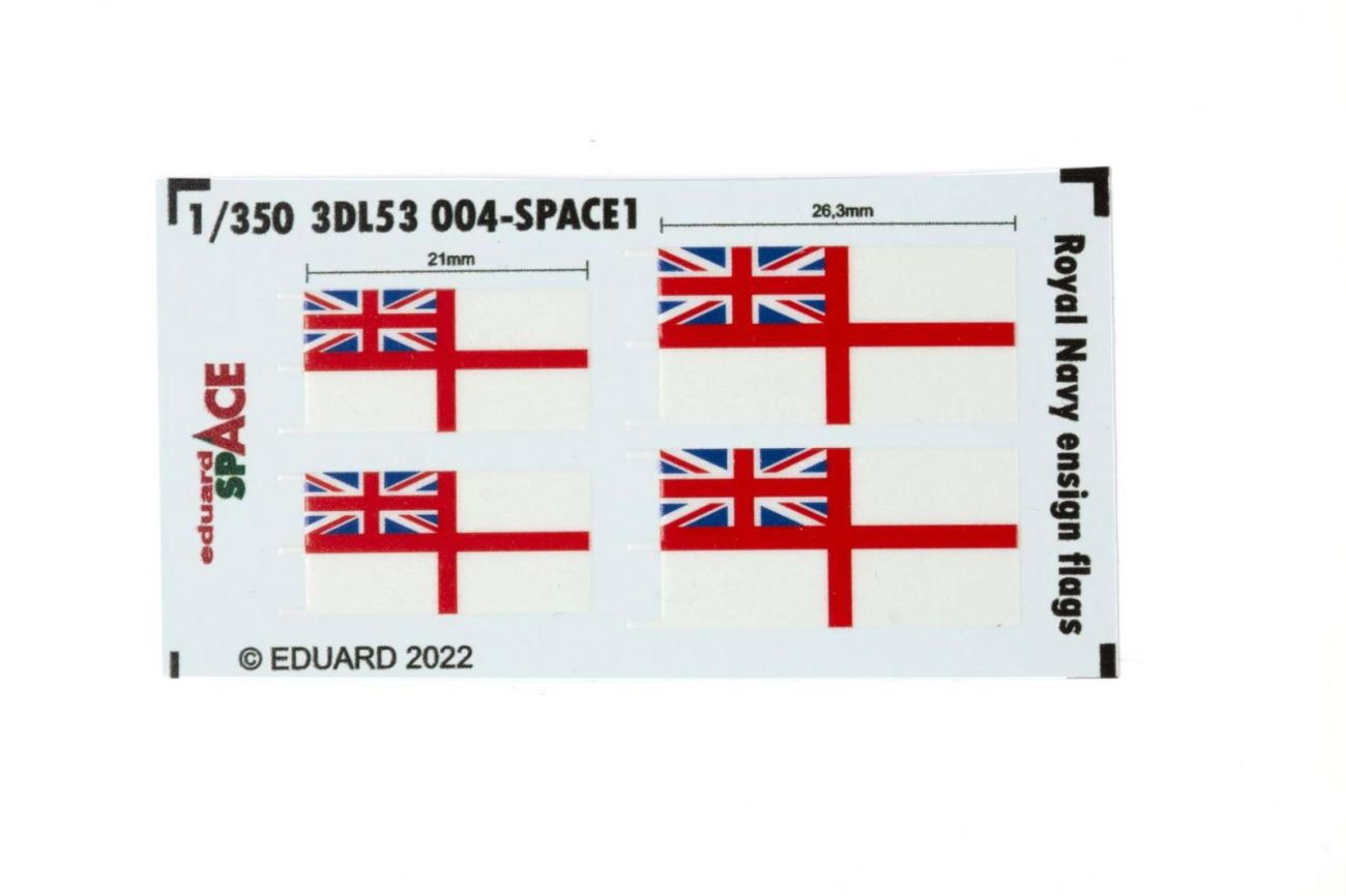 1:350 Royal Navy ensign flags SPACE