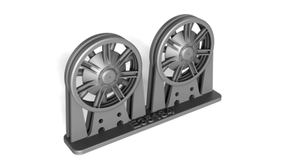 1:35 PZ. IV FAMILY IDLER WHEELS LATE, CASTED WITH CASTING NUMBER, FOR ONE VEHICLE