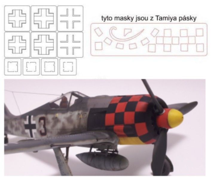 1:48 Fw 190 A-6 checker nose (pro Eduard)