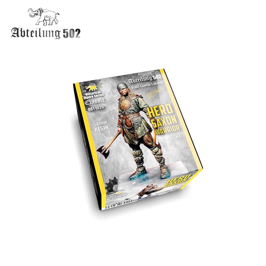 HERO SAXON WARRIOR 5TH C. 54MM RESIN.