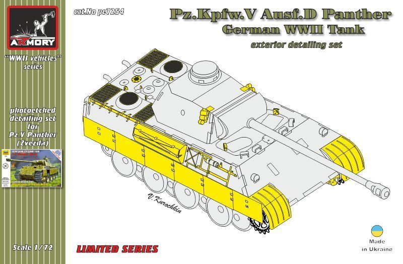 1:72 Pz.Kpfw.V Ausf.D Panther detailing set