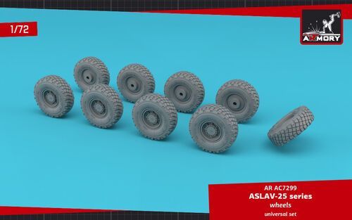 1:72 ASLAV-25 series wheels w/ 325/85 R16 XML tires