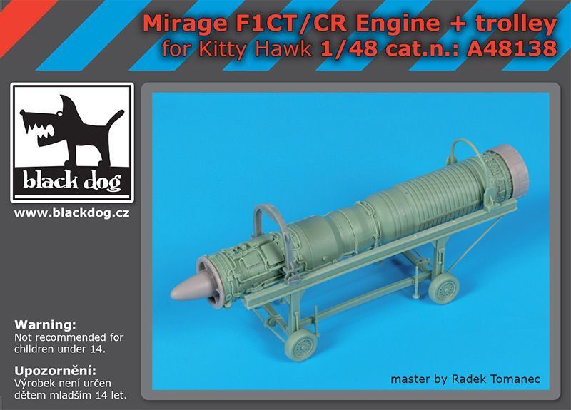 1:48 Mirage F1CT/CR engine+trolley