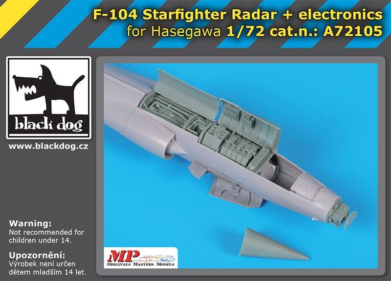 1:72 F-104 Starfighter radar + electronics