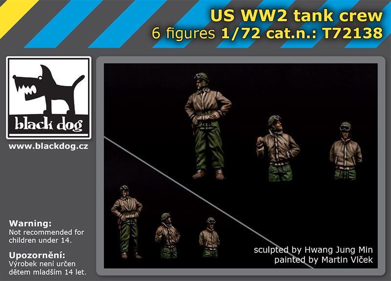 1:72 US WW II tank crew