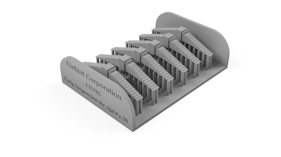 1:35 EARLY SUSPENSION FOR JAGDPANZER 38, FOR ONE VEHICLE