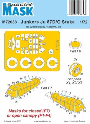 1:72 Junkers Ju 87D/G Stuka Mask / for Special Hobby and Academy kits