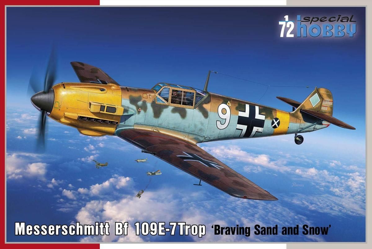 1:72 Messerschmitt Bf 109E-7Trop ‘Braving Sand and Snow’