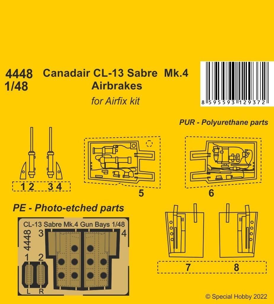 1:48 Canadair CL-13 Sabre Mk.4 Airbrakes