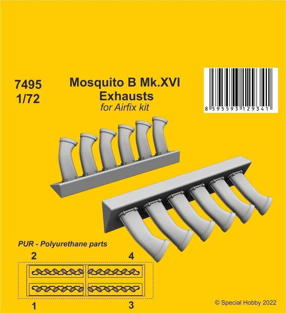 1:72 Mosquito B Mk.XVI Exhausts