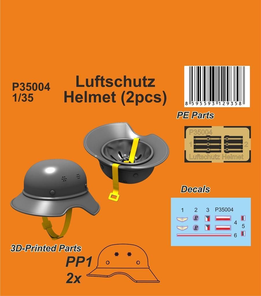 1:35 Luftschutz Helmet (2pcs)