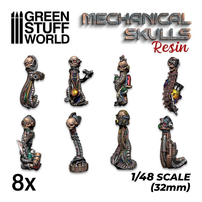 1:48 Resin Mechanical Skulls