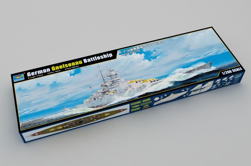 1:200 German Gneisenau Battleship