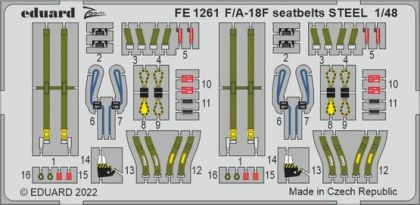 1:48 Boeing F/A-18F Hornet seatbelts STEEL