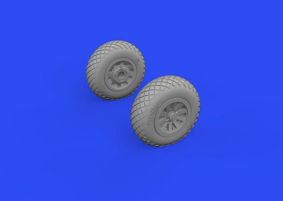 1:72 P-51B/ C wheels diamond tread
