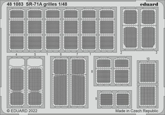 1:48 Lockheed SR-71 Blackboard grilles