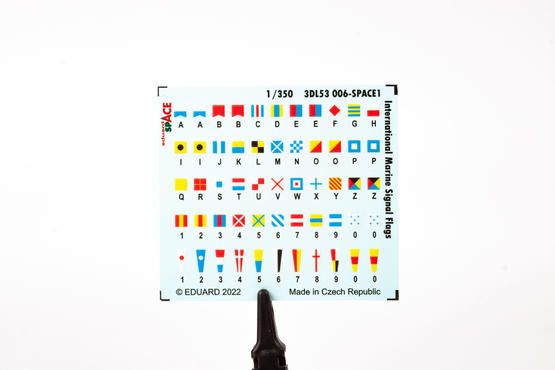 1:350 International Marine Signal Flags SPACE