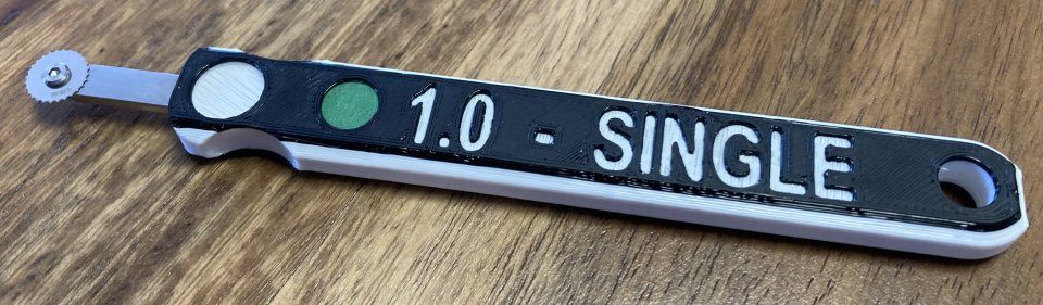 Nýtovací kolečko jednořadé rz 1,00 mm pro 1/32