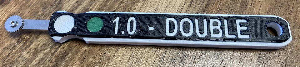 Nýtovací kolečko dvouřadé rz 1,00 mm pro 1/32