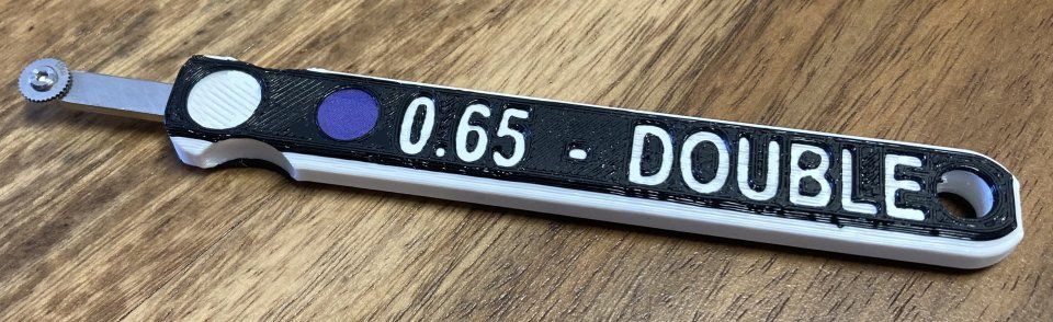 Nýtovací kolečko dvouřadé rz 0,65 mm pro 1/48