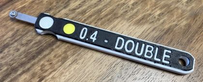 Nýtovací kolečko dvouřadé rz 0,40 mm pro 1/72