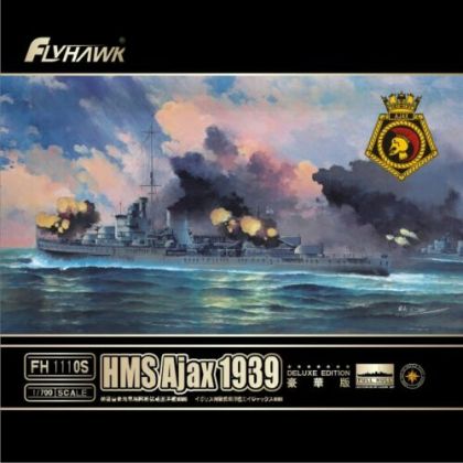 1:700 Light Cruiser HMS Ajax 1939 Deluxe Edition