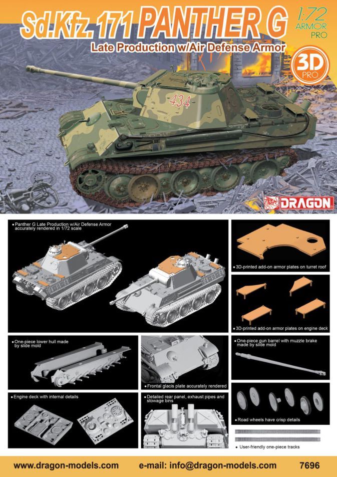 1:72 72 Panther G Late Production w/Air Defense Armor