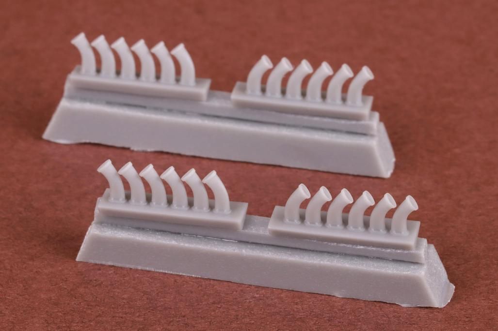 1:72  De Havilland Mosquito B Mk.XVI Exhaust set for Airfix kit