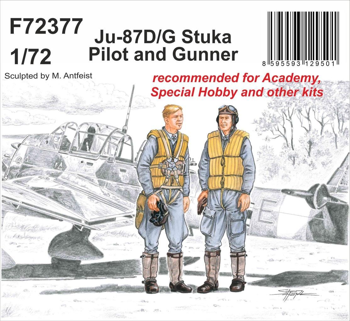 1:72 Junkers Ju-87D/G Stuka Pilot and Gunner