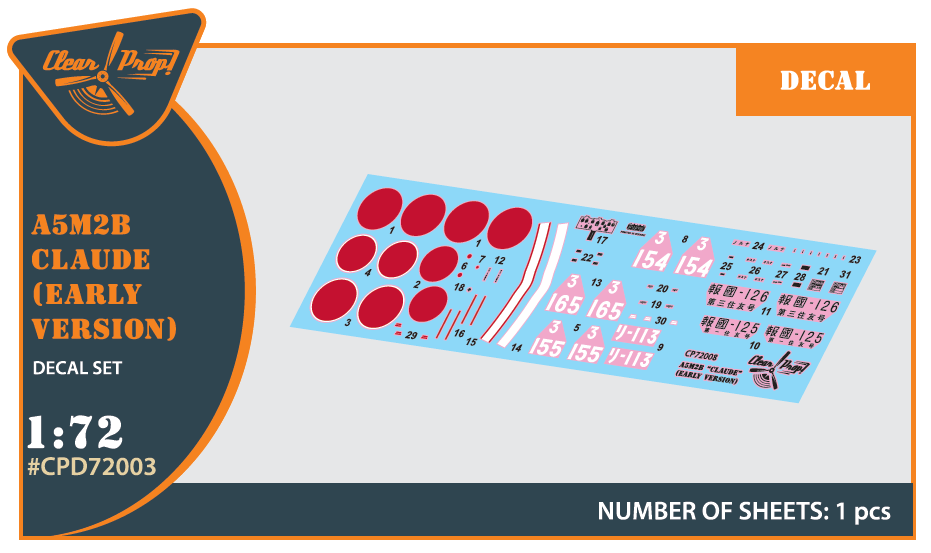 1:72 Mitsubishi A5M2b Claude (early version)