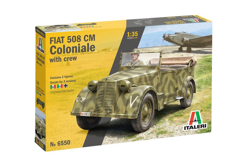 1:35 Fiat 508 CM Coloniale with Crew