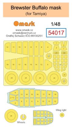 1:48 Brewster Buffalo mask (for Tamiya)