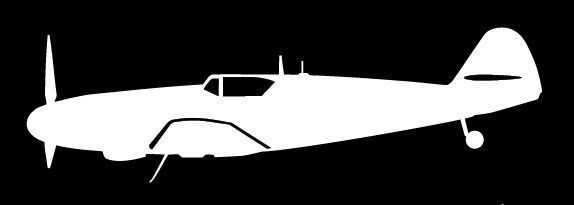 nálepka Bf 109 G-6/AS (15cm bílá)