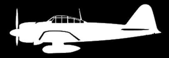 nálepka A6M5 Zero (15cm bílá)