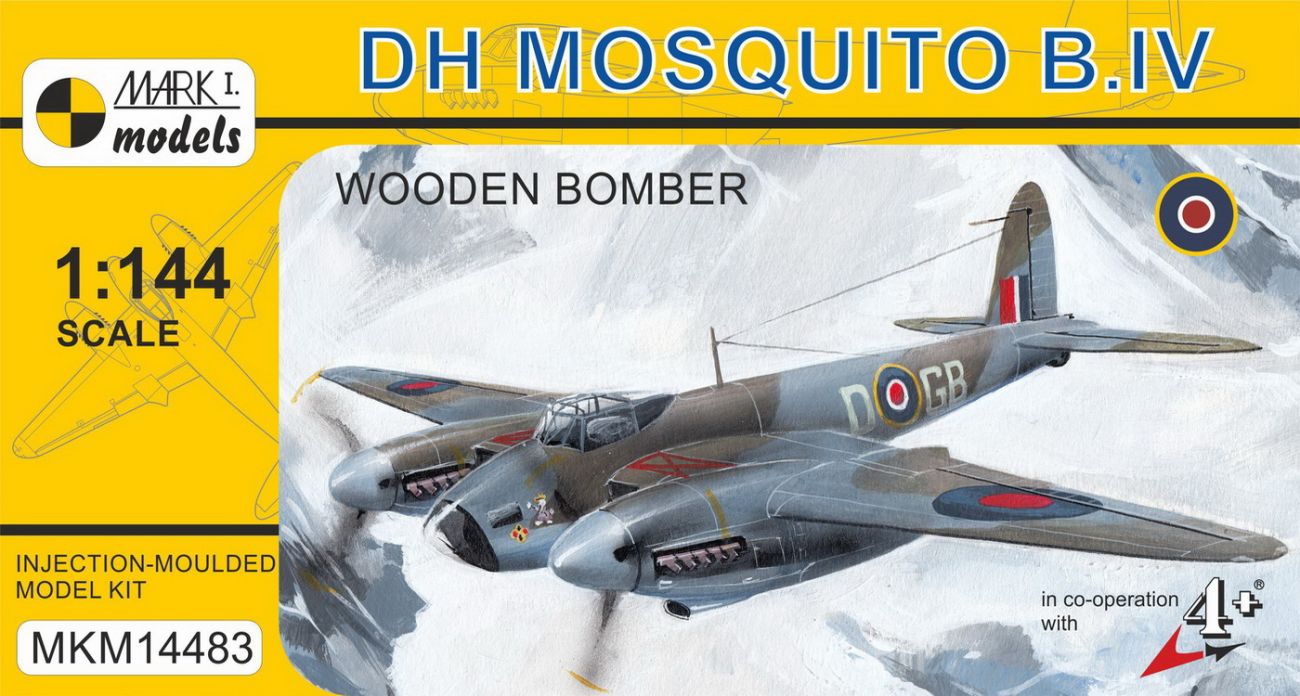 1:144 DH Mosquito B.IV ‚Dřevěný bombardér‘