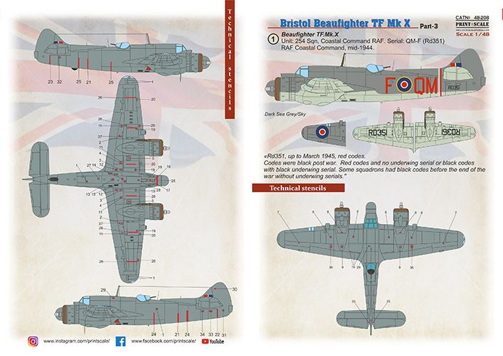 1:48 Bristol Beaufighter TF Mk X Part 3