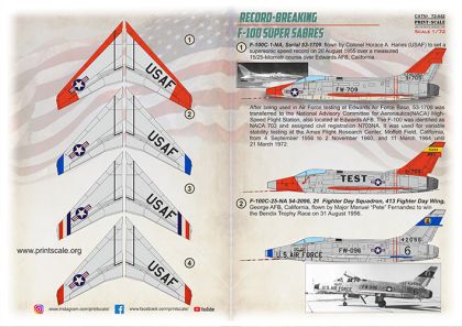 1:72 Record-Breaking North-American F-100 Super Sabre