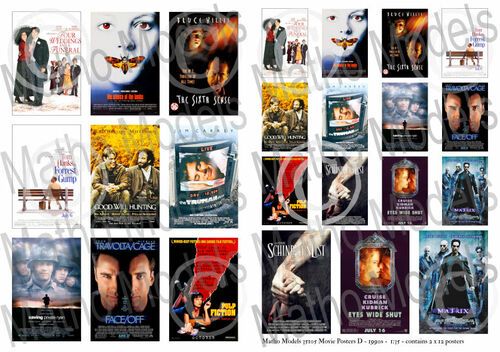 1:35 Movie Posters D -1990s