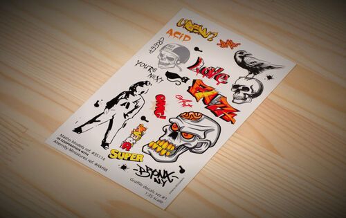 1:35 Graffiti Decals Set 1