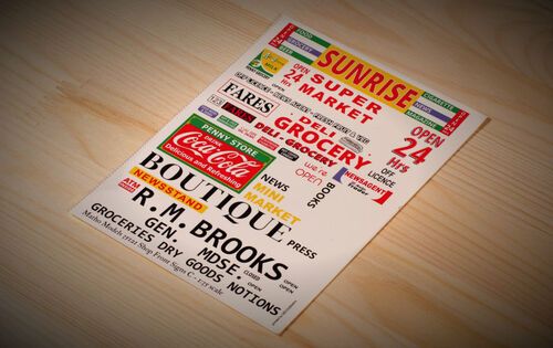 1:35 Shop Front Signs C