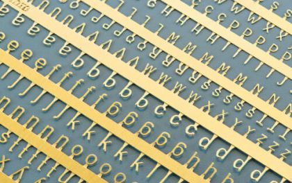 PE Letters: 1,5 - 2,0mm