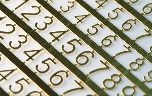 Decal Letters (lowercase) - white, 1-3mm