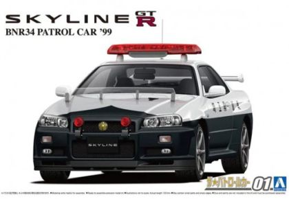 1:24 Nissan BNR34 Skyline GT-R Patrol Car '99