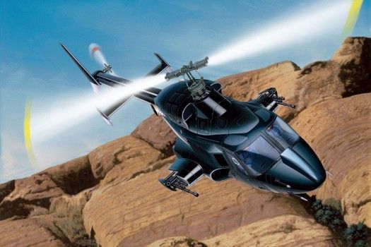 1:48 Airwolf with optional clear body